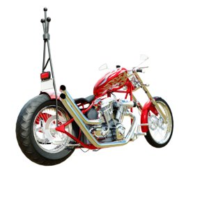 chopper motorcycle 3D model