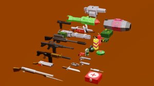 weapons mobile 3D model