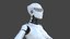3D model female cyborg robot