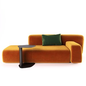 3D suiseki seats sofa pillow model