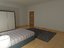 3D bedroom bed