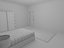 3D bedroom bed