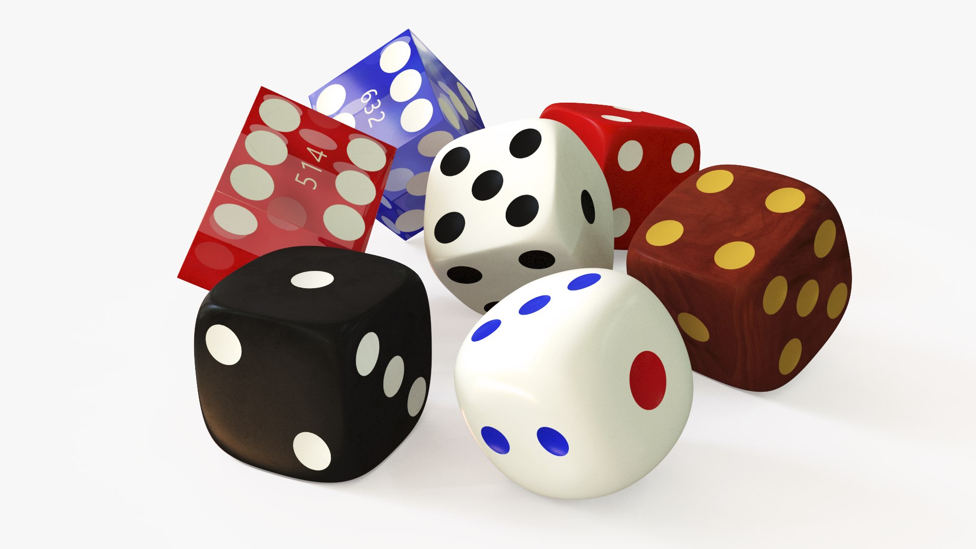 3D dice games casino TurboSquid 1629383