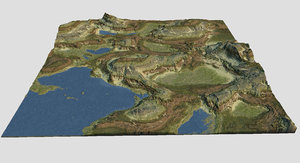 games terrain 3D model