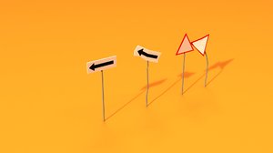 3D road signs
