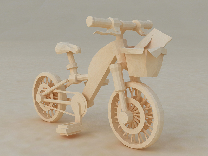 3d origami fahrrad