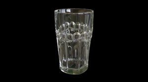 3D glass cup