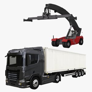 3D container stacker model