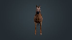 animal mammal horse 3D model