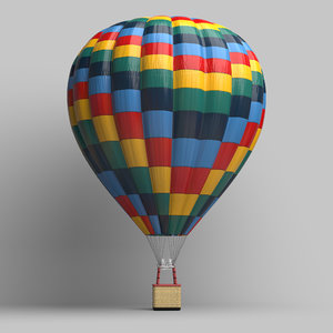3D hot air balloon model
