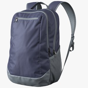 realistic backpack 3D model
