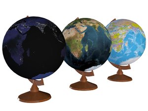 3D globe earth model