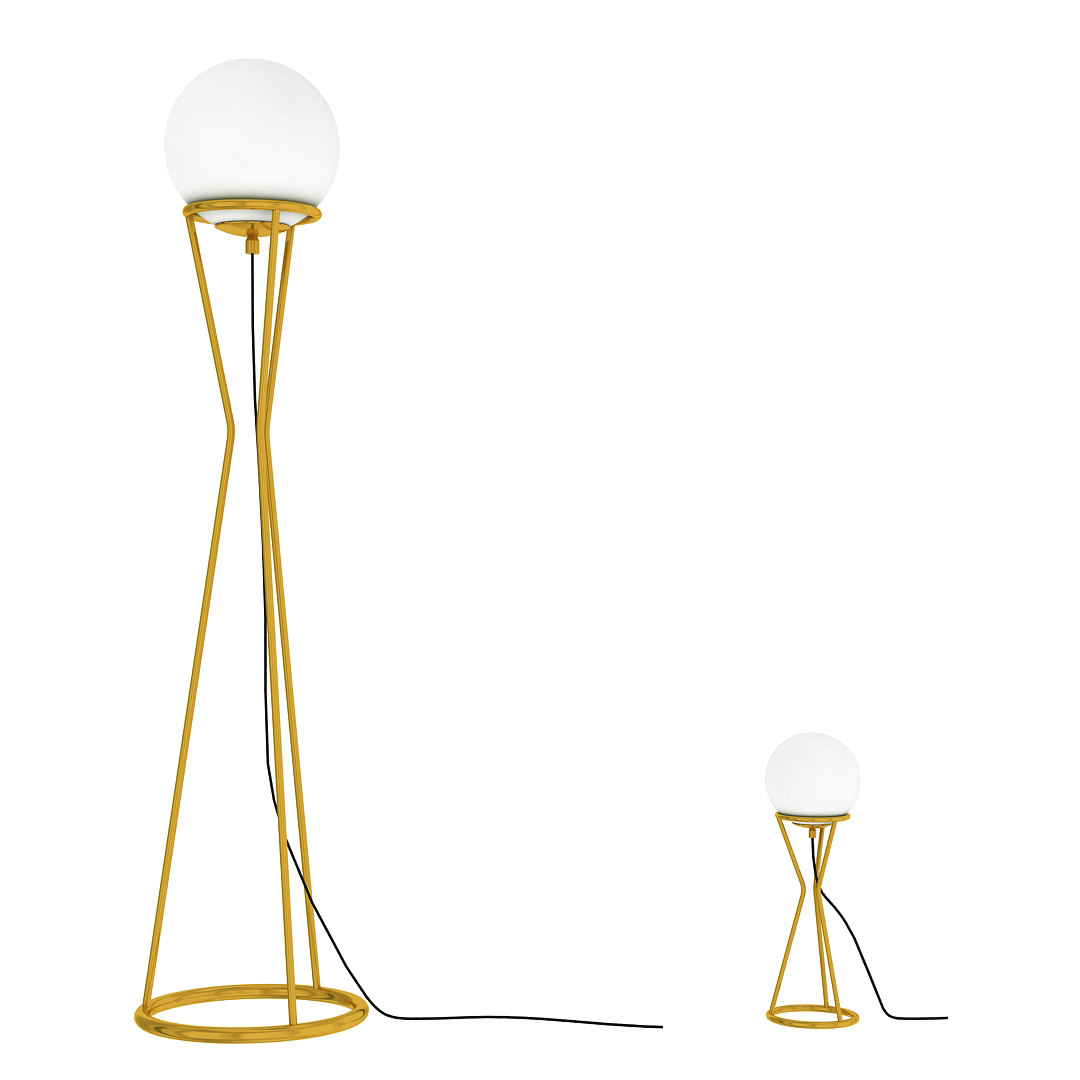 Glass Ball Floor Lamp 3D Model - TurboSquid 1630325