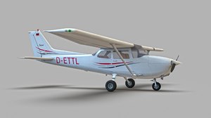 aircraft pbr engines 3D model