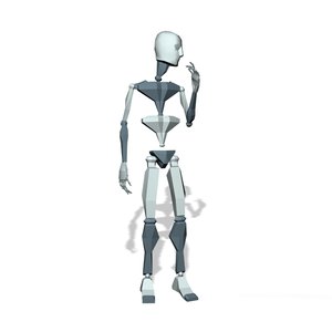 Mocap People stand talk side T01