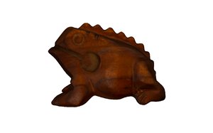 wooden frog 3D model