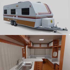 3D caravan trailer - version