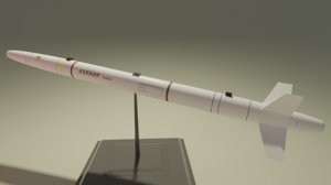 missile aim-132 3D model
