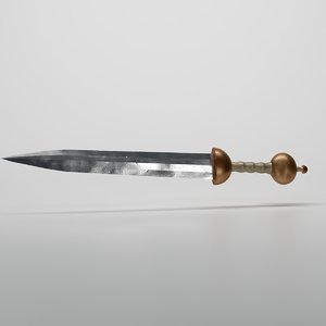 3D model sword gladius