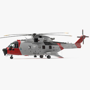 3D agustawestland aw101 helicopter norwegian