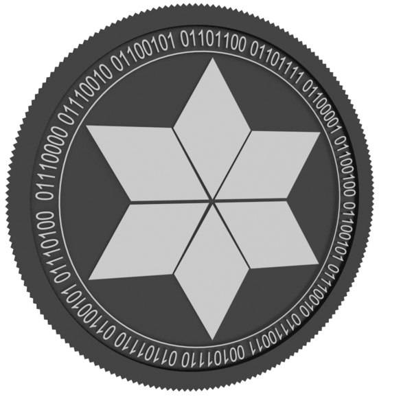 3D valuecybertoken black coin