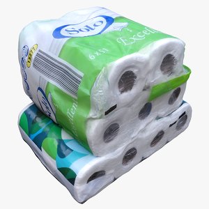 3D packed paper towel