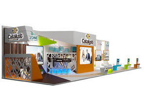 3D stand exhibition booth