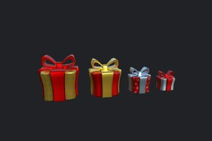 3D gift red