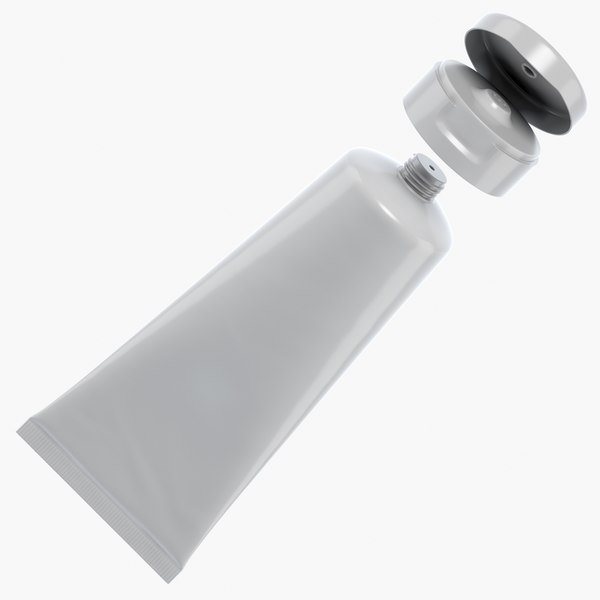 cosmetic tube 200ml contains 3D model