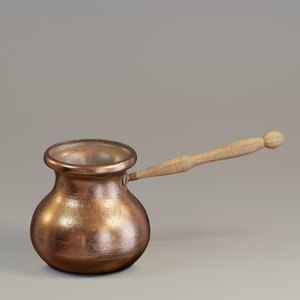 3D coffee pot model
