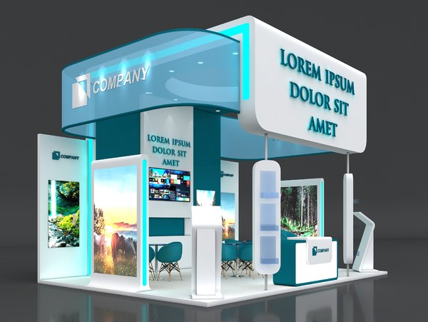 3D booth exhibit stand