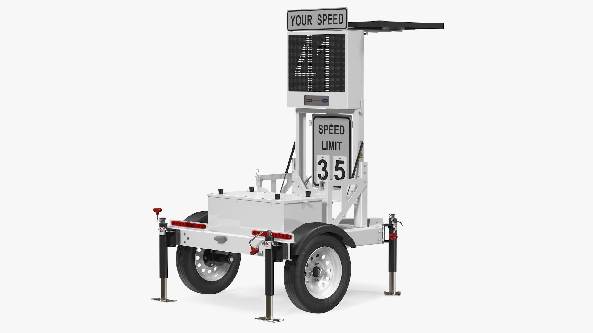 Decatur speed radar trailer 3D model TurboSquid 1632463
