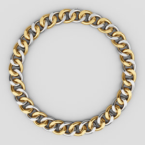 3D chain necklace