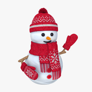 snowman snow 3D model