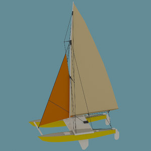 catamaran 3D model