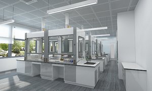 3D modern laboratory lab