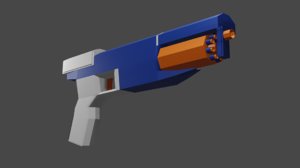 3D nerf gun model