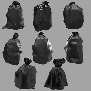 3D garbage bags v3 model