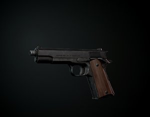 colt 1911 pistol 3D