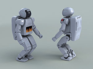 cartoon ai robot artificial model