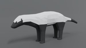 honey badger 3D model