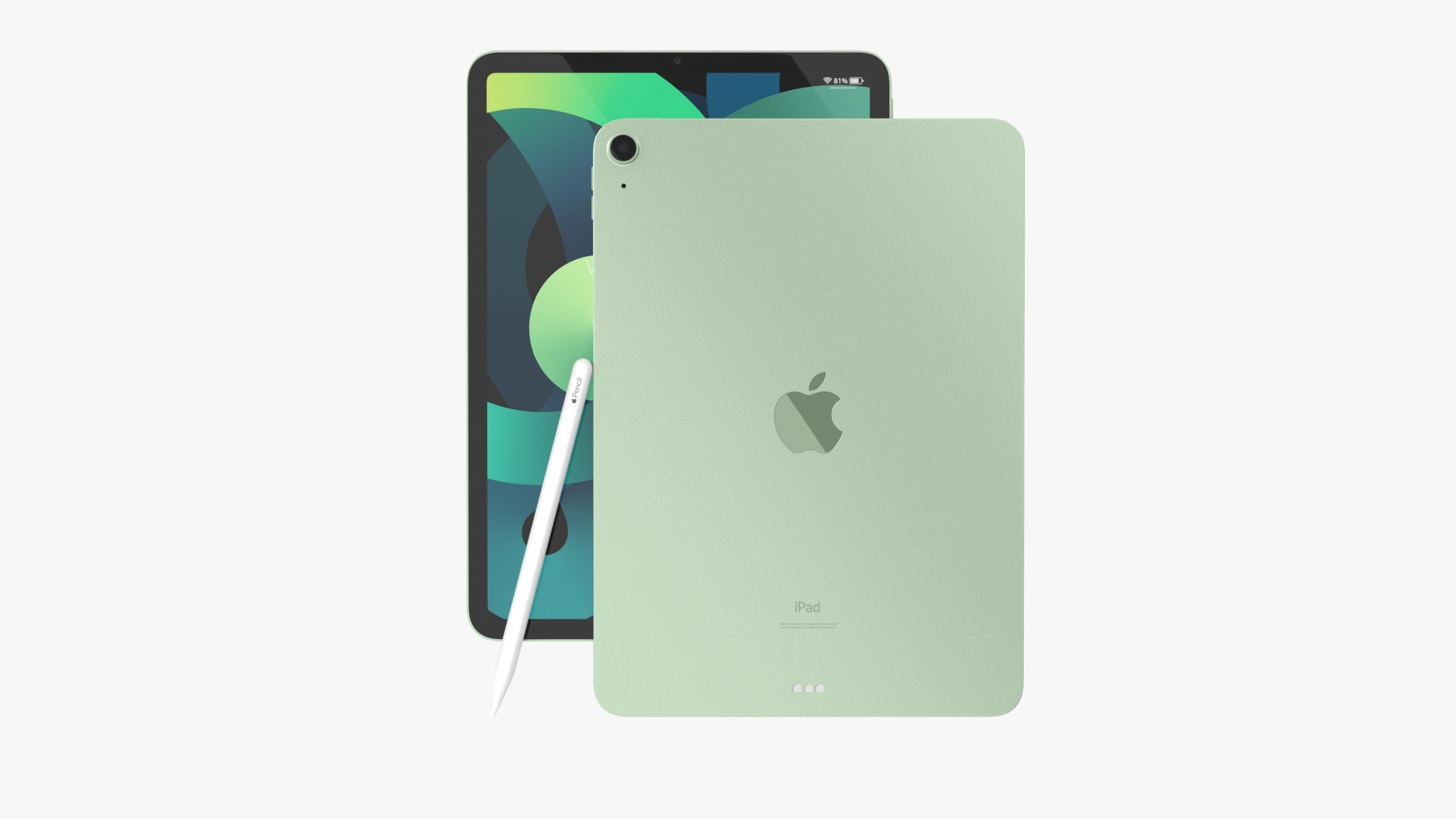 Air 2020 green ipad 3D TurboSquid 1633272