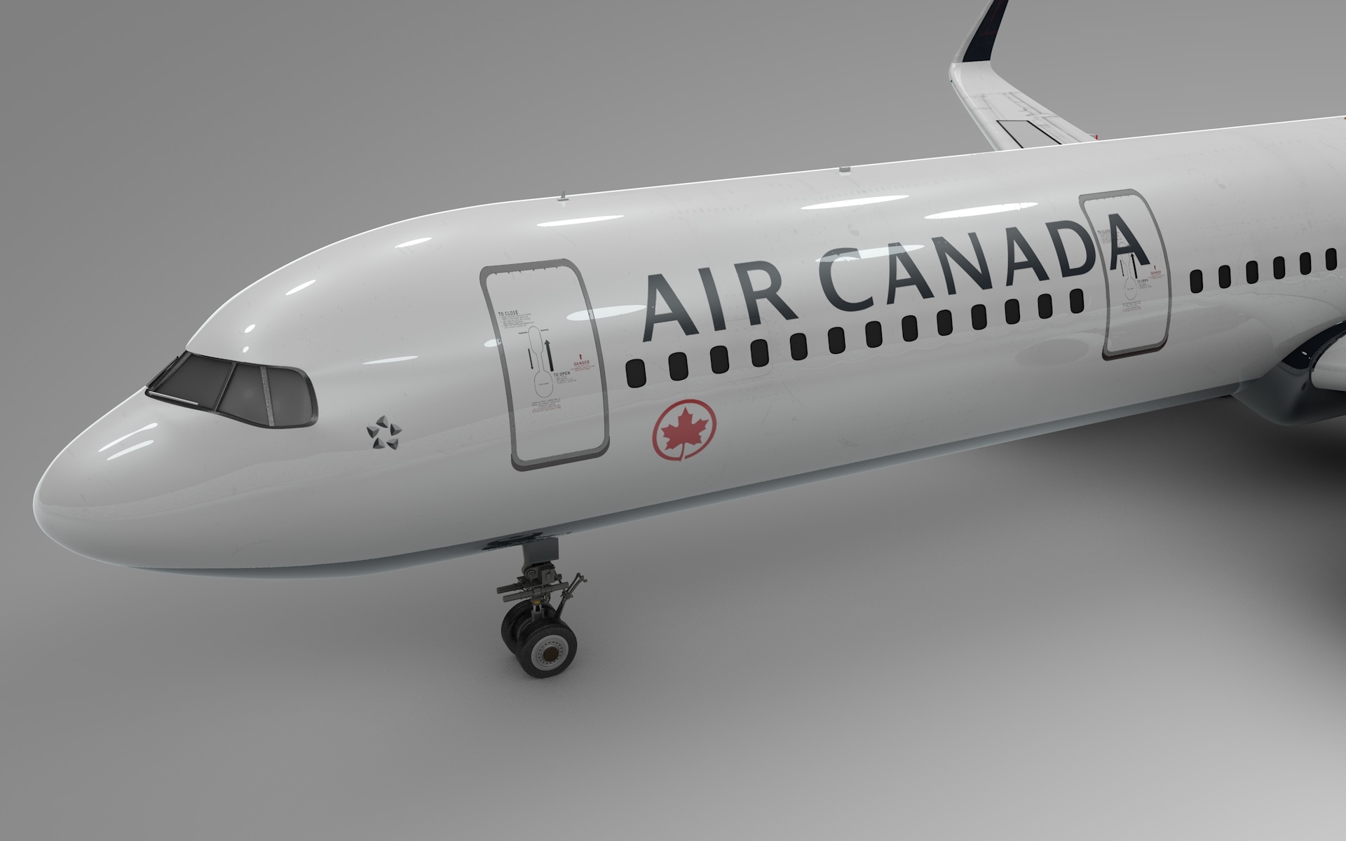 modèle 3D de Airbus A321 néo Air CANADA L1003 - TurboSquid 1633366