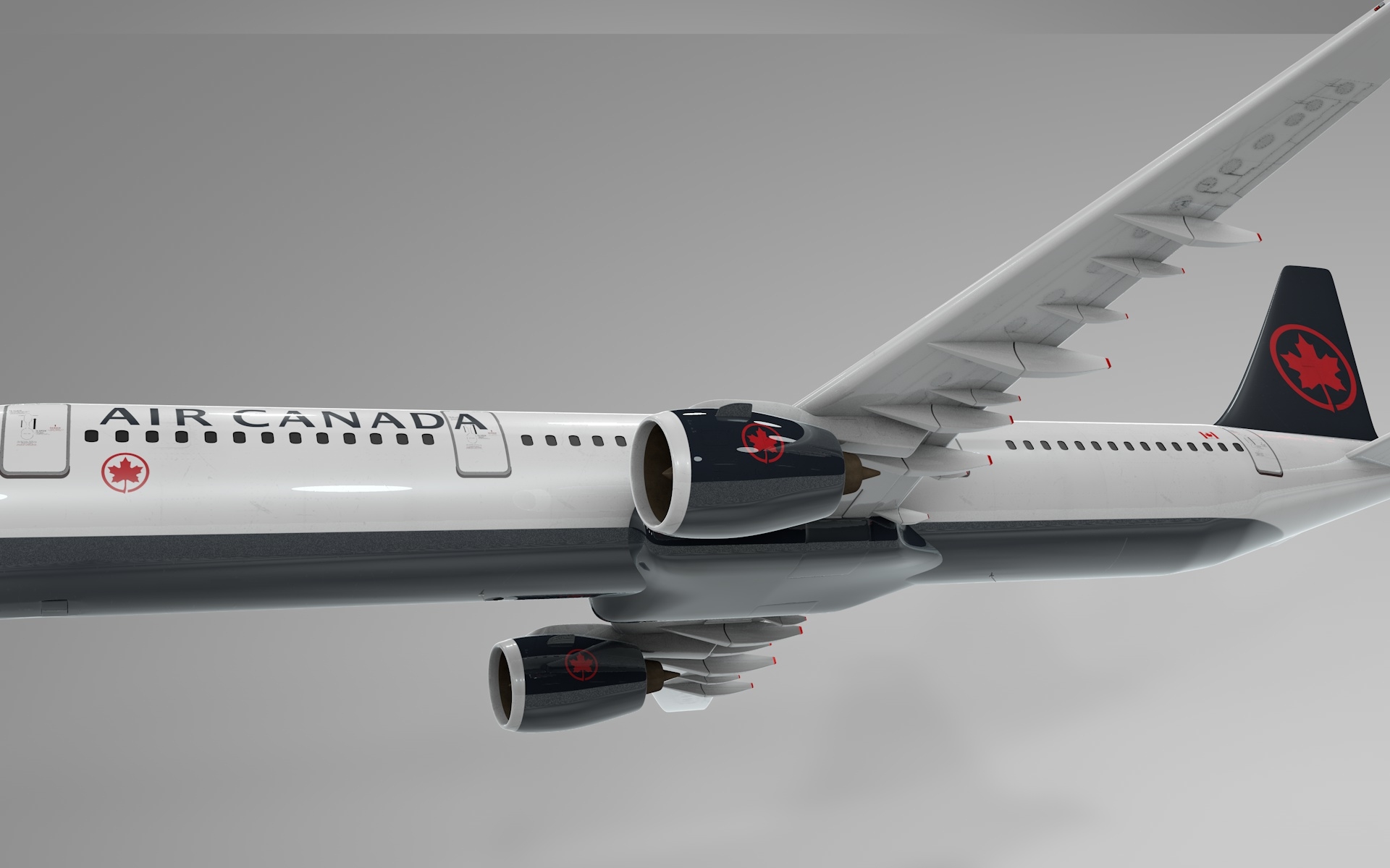 modèle 3D de Airbus A321 néo Air CANADA L1003 - TurboSquid 1633366