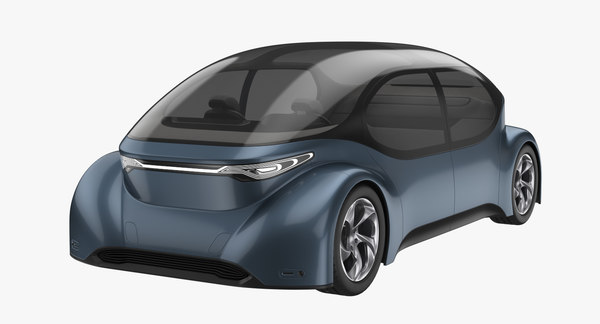3D self-driving car concept