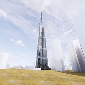 3D khalifa revit family