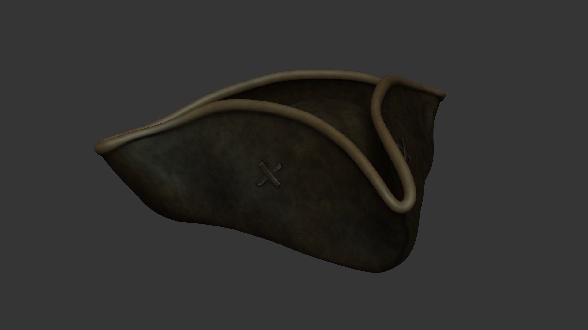 3D jack sparrow pirate hat model TurboSquid 1633560