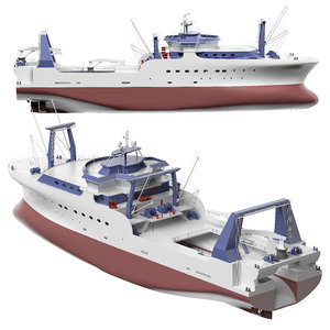 fishing trawler 3D model