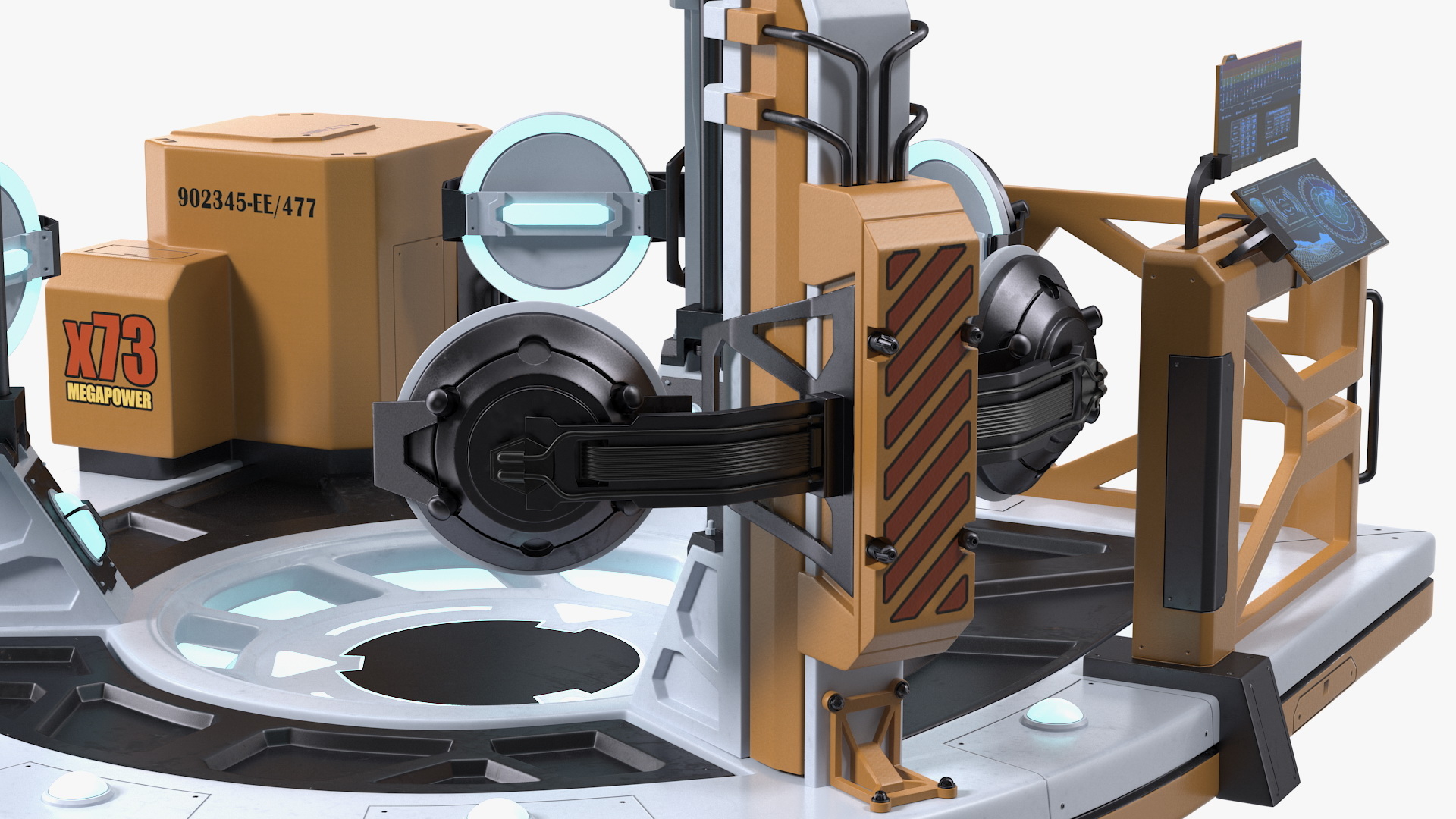 科幻传送装置3D模型 - TurboSquid 1634108