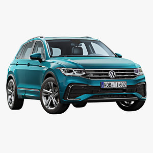 3D 2021 volkswagen tiguan model